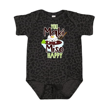 

Inktastic Sushi You Maki Miso Happy Gift Baby Boy or Baby Girl Bodysuit