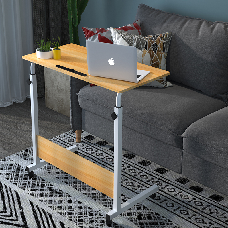 Ansley&HosHo Mobile Side Table Computer Desk Portable Stand Up Work Station Cart Tray Over Bed