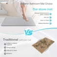 thumbnail image 4 of Large Diatomite Stone Bath Mat, Premium Non-Slip Natural Diatomaceous Earth Bathtub Quick Drying Mats for Bathroom Floor (30" x 17" Light Gray), 4 of 9