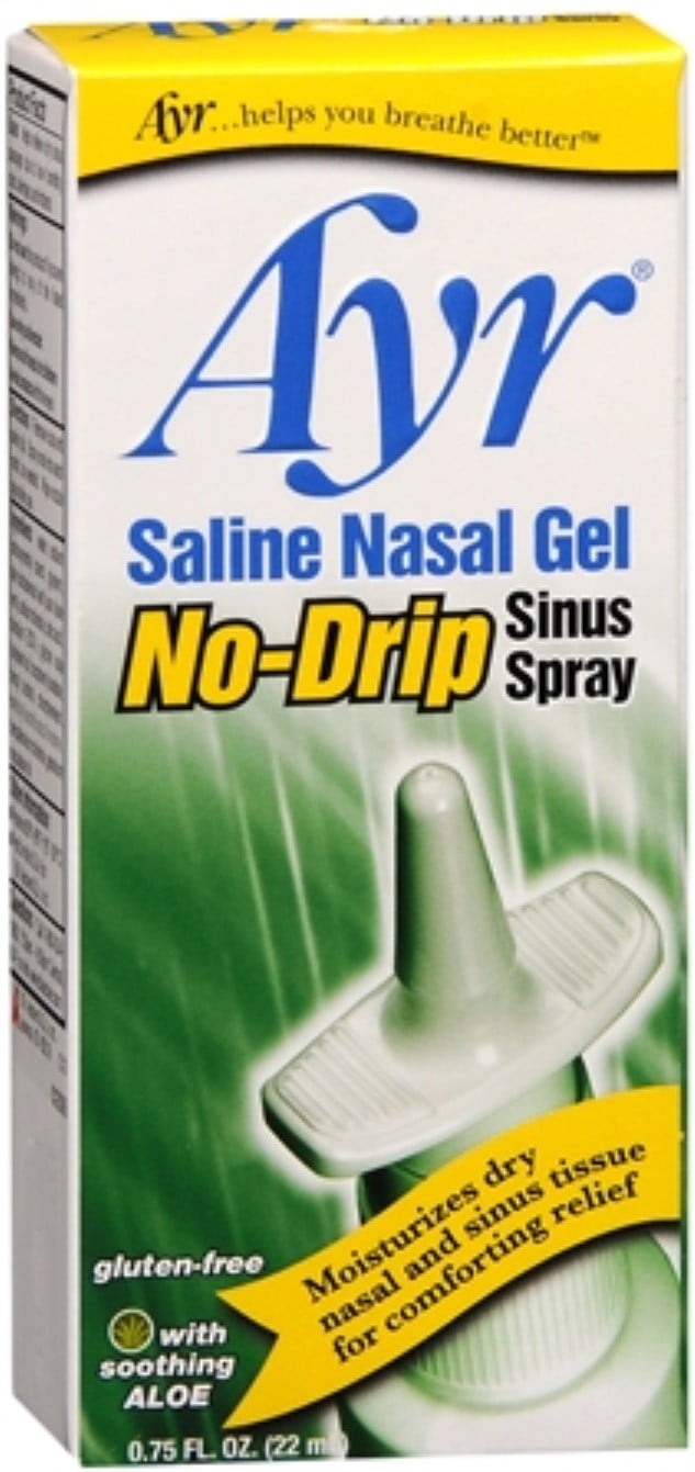 Ayr Saline Nasal Gel No-Drip Sinus Spray 0.75 oz