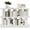 White, variant on IdealHouse 8 Cube Bookcase, Open Cube Storage Shelf Organizer with 10 Removable Back Panels, Display Storage Bookshelf for Living Room, Bedroom, Entrance Hall