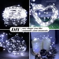 thumbnail image 4 of Fairy Lights ZGWJ, 20 LED, funciona con pilas, 2 m, 8 unidades, color blanco frío, 4 of 7