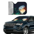 thumbnail image 4 of My Hero Academia Car Windshield Sun Shade, Front Window Sun Shades, Visor Shield Cover For Car Suv Truck, Visor Protector Blocks Uv Rays, Keep Your Vehicle Cool, Small, 51*27.5 Inch, 4 of 8