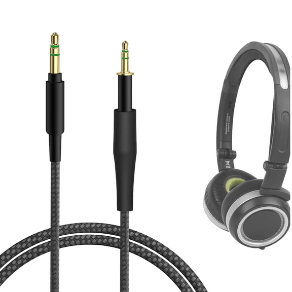 Geekria Audio Cable Compatible with AKG Q460, K480, K430, K450, K451, K452, JBL J55 series, J88 series Headphones, 2.5mm to 3.5mm Braided Nylon Replacement Stereo Cord (1.9ft/0.6m)
