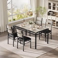 thumbnail image 1 of Bingirl 5-Piece Dining Table Set for 4, Rectangular Kitchen Table with Upholstered Chairs, Perfect for Small Space Apartments, 1 of 7