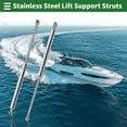 thumbnail image 2 of Unique Bargains 2 Pcs 60lb/267N/27kg 15inch/380mm Ball Joint Lift Support Struts Silver Tone, 2 of 8
