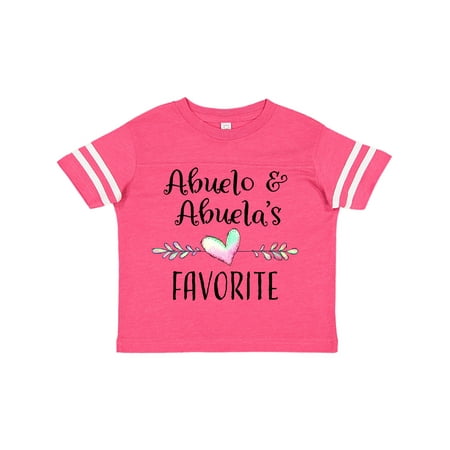 

Inktastic Abuelo and Abuelas Favorite- Heart Grandchild Gift Toddler Boy or Toddler Girl T-Shirt