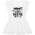 thumbnail image 3 of Inktastic Mama's Little Bestie with Arrow and Hearts Girls Toddler Dress, 3 of 5