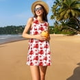 thumbnail image 2 of Ratiio Octopus Pattern Women's Sleeveless Dress - Casual Summer Dress with Pockets, Above Knee Length, Round Neck, Ideal for Beach, Vacation, Work, 2 of 8