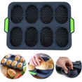 thumbnail image 1 of Temperature Resistant High Grade Food Silicone Mini Baguette Pan, Perforated Design, Non-Stick For Easy Release, Dishwasher Safe, Ideal For Baking Whole Wheat Bread, Baguettes, Hot Dogs, 1 of 7