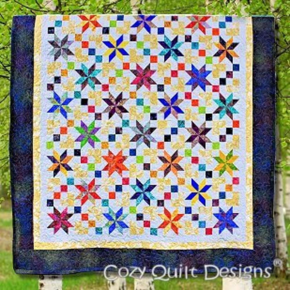 LeMoyne Magic Quilt Pattern Using 2 1/2 Inch Strips6 Sizes, CoZy Quilt