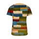 thumbnail image 4 of ICHUANYI Clearance Fashion Women Summer Causal Printing Short Sleeve V-Neck Top Blouse Button T-Shirt(Green, L) ICHUANYI WER2023081109205, 4 of 5