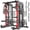 P43-Red, variant on LNOW 2000LB Power Rack & Smith Machine Combo - All-in-One Home Gym with Dual Cable Pulleys, Strength Training Attachments