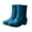 Green Boots for Women, variant on hopeusnice Women Mid Calf Rain Boots With Glossy PVC Upper Low Heel Pull Tab For Wet Weather And Daily Commute Green 36