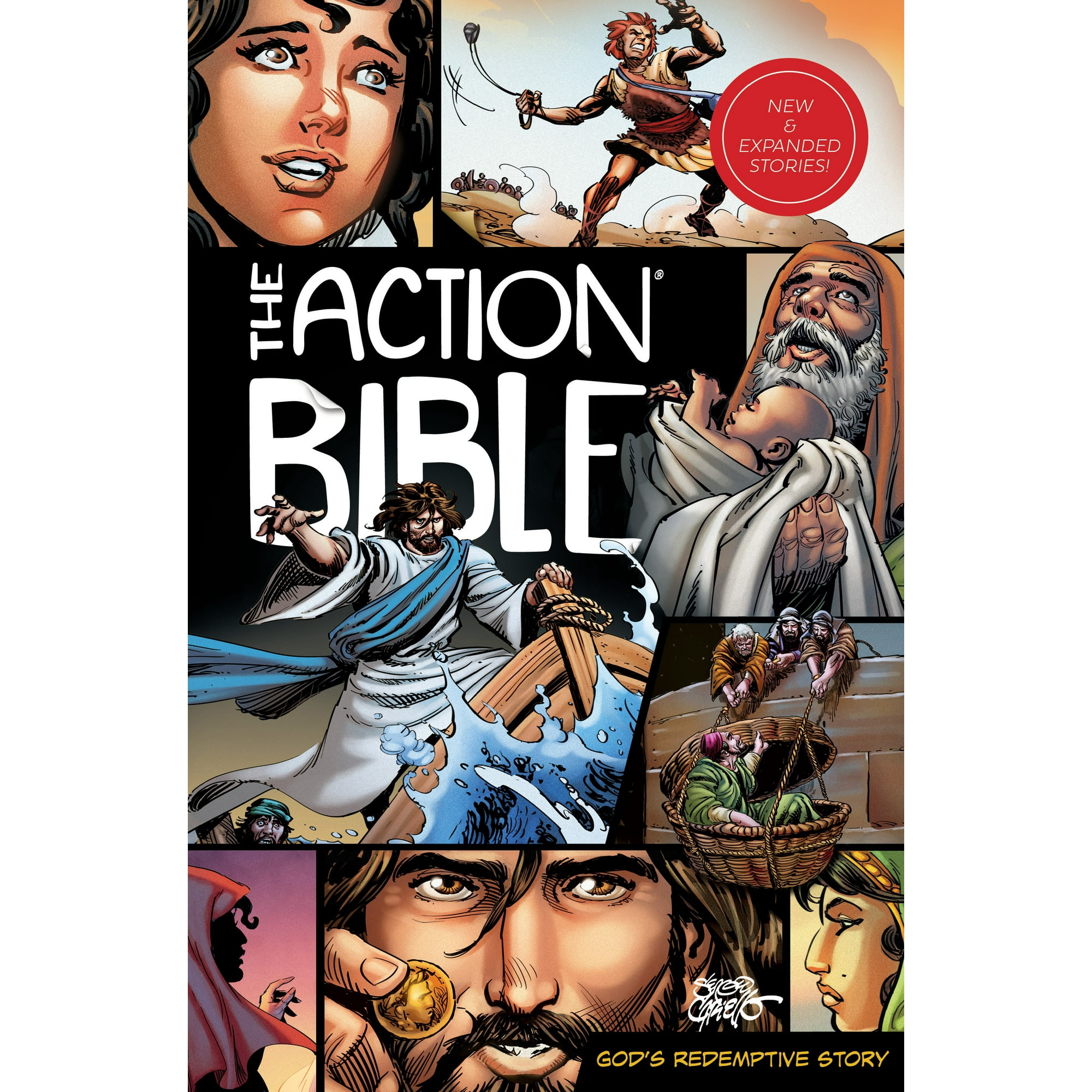 The Action Bible: God's Redemptive Story (Revised edition) (Hardcover)