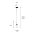 thumbnail image 3 of 43674OZCLR Kichler Lighting Shailene - 1 Light Mini Pendant-11.25 Inches Tall and 4.5 Inches Wide-Olde Bronze Finish, 3 of 5