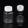 thumbnail image 4 of Uxcell 100ml Plastic Reagent Bottles Empty Square Containers with Screw Cap Clear, 12 Count, 4 of 5
