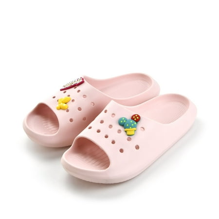 

ITMO Adult Women s Classic Slide Sandals with Shoe Charms EVA Flip Flops Platform Sandals with Jibbitz Athletic Slippers for Men and Women