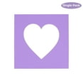 thumbnail image 2 of Light Purple Acid Free 7x7 Heart Picture Frame Mat with White Core Bevel Cut for 4x5 Pictures -, 2 of 3