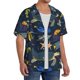 thumbnail image 2 of Balery Undersea Animals Camisa Casual de Manga Corta con Botones para Hombre, Texturizada, Estilo Cubano, para Playa, Verano-Small, 2 of 5