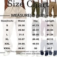 thumbnail image 3 of Evdexr Corduroy Pants Mens Drawstring Baggy Sweatpants Fall Winter Hip Hop Travel Pants Loose Fit Breathable Solid Color Trousers with Pockets M, 3 of 6