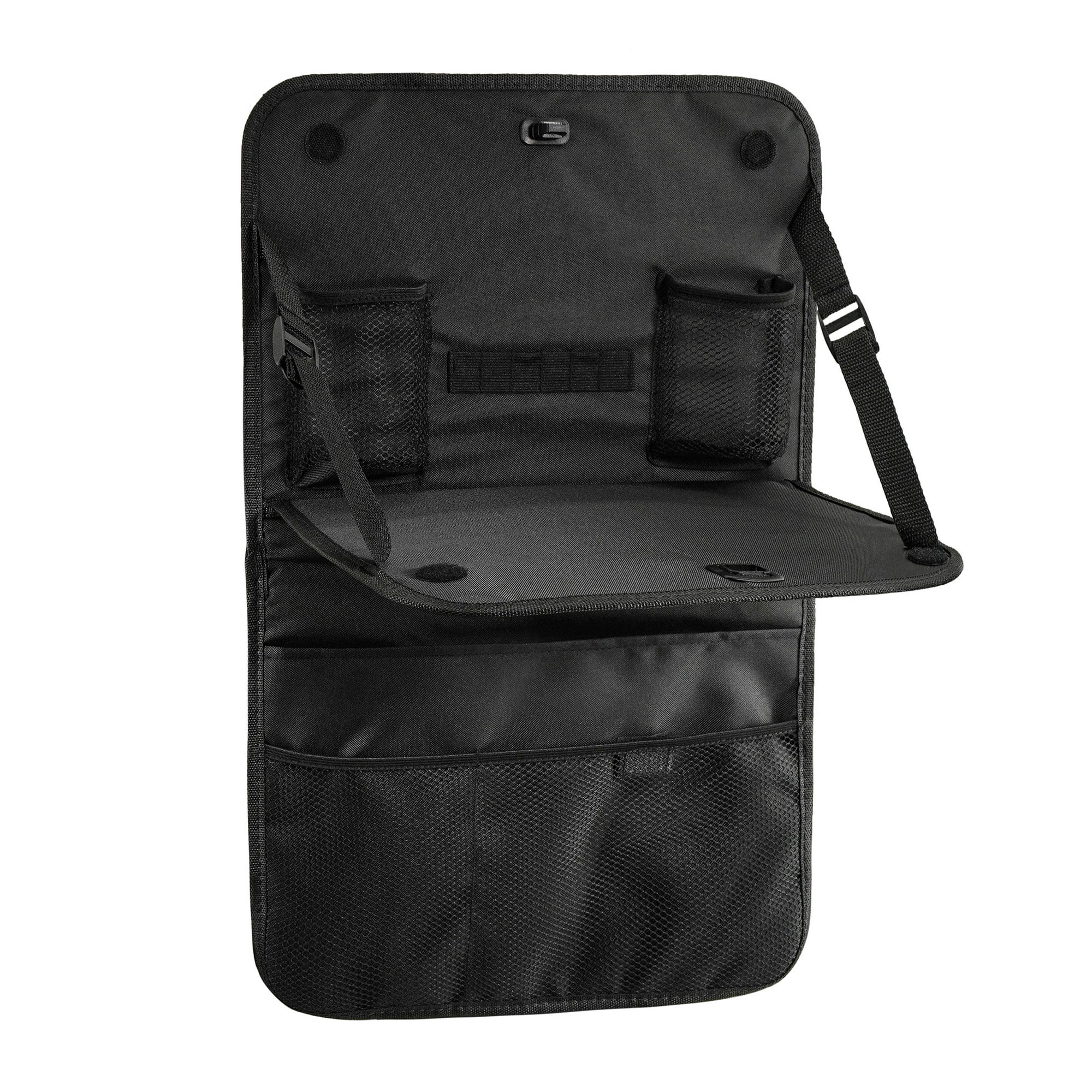 Auto Drive Multi-Pocket Backseat Organizer with Table (Black)