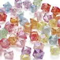 thumbnail image 3 of 200pcs Transparent Acrylic Beads AB color Plated Faceted Cube Mixed color 9.5x9.5x9mm Hole: 2.5mm, 3 of 8