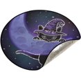 thumbnail image 5 of Cat Witch Hat Kitten Christmas Tree Mats Waterproof Tree Skirt, Happy Halloween Xmas Tree Stand Tray Mat Floor Protector Pad for Holiday Party Decoration, 28.3", 5 of 6