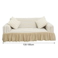 thumbnail image 5 of Ludlz Sofa Cover Non-slip Easy to Install Lightweight Bright Solid Color Couch Cover for Bedroom, 5 of 8