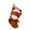 B, variant on Christmas Stocking Gift Bag - 17.7 in Red Polyester Holiday Sack with Festive Print for Candy, Toys, Snacks or Gift Presentation