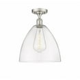 thumbnail image 1 of 516-1C-SN-GBD-122-LED-Innovations Lighting-Ballston Dome - 12 Inch 3.5W 1 LED Semi-Flush Mount   Brushed Satin Nickel Finish with Clear Glass, 1 of 1