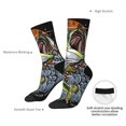 thumbnail image 4 of Xecao fishing bass Pattern Sport Socks for Women and Men Crew Socks Sporty Calf Socks Casual Socks, 4 of 6