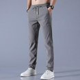 thumbnail image 5 of Men'sFastDryStretchPantsCasualHighElasticWaistBusinessClassicTrousers, 5 of 5