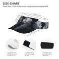 thumbnail image 2 of KLL Sport Sun Visor Hats Ball Caps Empty Top Baseball Sun Cap for Men Women-Elegant Feathered Floral Wings, 2 of 6