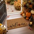 thumbnail image 7 of Welcome Coir Door Mat Outside and Indoor Entrance, Outdoor Mat for Front Door, Welcome Home Decorations, Colorful Outdoor Coir Doormat Porch Patio - Red Maple Leaf Design, Small 16x24 Inch, 7 of 7