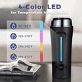 thumbnail image 5 of Dual Voltage Travel Kettle, 110-240V Portable Electric Kettle with LCD Display, 4 Temperature Settings, 4 Colors LED for Global Use (350ML), 5 of 5