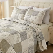 Reversible Lightweight Quilts 3pcs Bedding Set Multi Patterned Coverlet