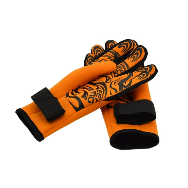 Guante de natación Sonducket de neopreno y nailon para deportes acuáticos Naranja M