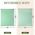 thumbnail image 2 of SHIQI-Outdoor Rug 8x10 Patio Waterproof, Large Outdoor Plastic Straw Rug, Reversible Out Door Carpet for Camping, Deck, Rv, 8 x 10 Area Carpet for Balcony, Porch, Backyard, White and Green, 2 of 4
