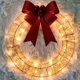 thumbnail image 4 of Decoraciones de Navidad Corona de Metal Interior Llevó Arco Grande para Casa Y Puerta Delantera, 4 of 9