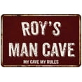 thumbnail image 1 of ROY'S Man Cave Red Grunge Sign Metal 8x12 Decor 208120003026, 1 of 1