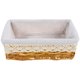 thumbnail image 1 of Cesta de almacenamiento de mimbre rectangular multipropósito con forro extraíble y lavable Contenedores tejidos de sauce - Tamaño S, 1 of 5