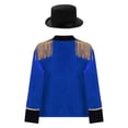 thumbnail image 2 of Aislor Drum Major Outfits for Girls Boys School Marching Band Uniform Jacket Royal Blue 12, 2 of 7