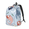 thumbnail image 2 of Yiaed Cute Chameleons On Blue Print Backpack, Premium Laptop Backpack, Travel Backpack for Women, Lightweight Backpacks, Comfortable Back Pack-Medium, 2 of 5