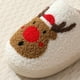 thumbnail image 3 of Pantuflas Mullidas Y Peludas para Mujer Cómodas Casa Sin Cordones Cálidas Interiores Ciervos Navideños Antideslizantes Mujeres Hombres Invierno Regalo Navidad, 3 of 9