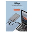 thumbnail image 5 of Boîtier de Disque Dur Mobile à Double Baie 20Gbps M.2 SATA/NVMe SSD - Boîtier SSD à Double Baie NVMe Prise EU, 5 of 5
