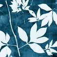 thumbnail image 3 of Theodosiou, Matina 15x15 Black Modern Framed Museum Art Print Titled - Indigo Leaf I, 3 of 5