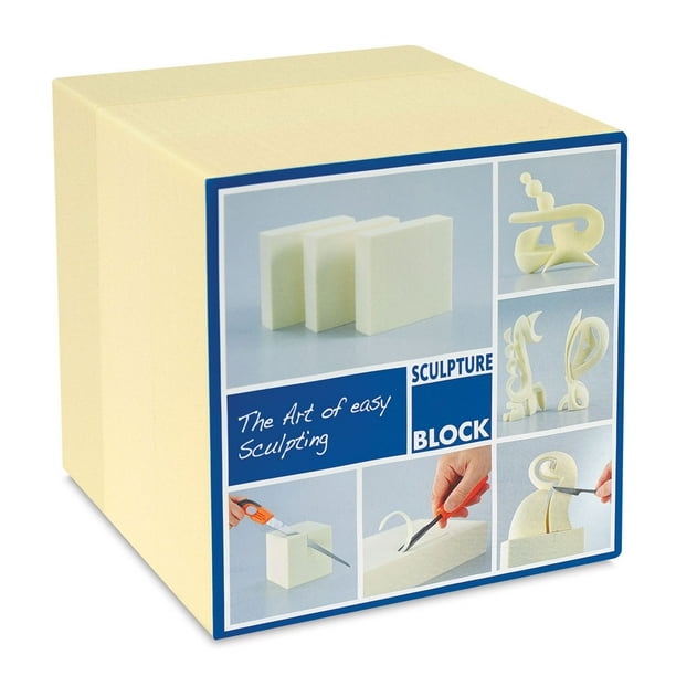 Sculpture Block Polyurethane Foam Carving Block 6 x 6 x 2 inches