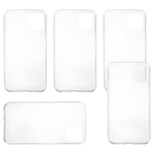 Milisten 5PCS Resin Personalized Phone Case Compatible for iPhone 11 Pro Acrylic Shell