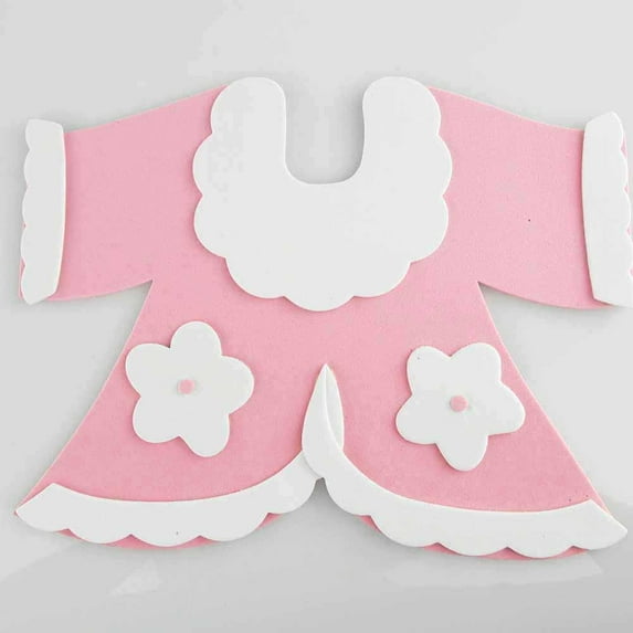 Baby Shower Foam Decor, 6-inch, Sweater, Light Pink